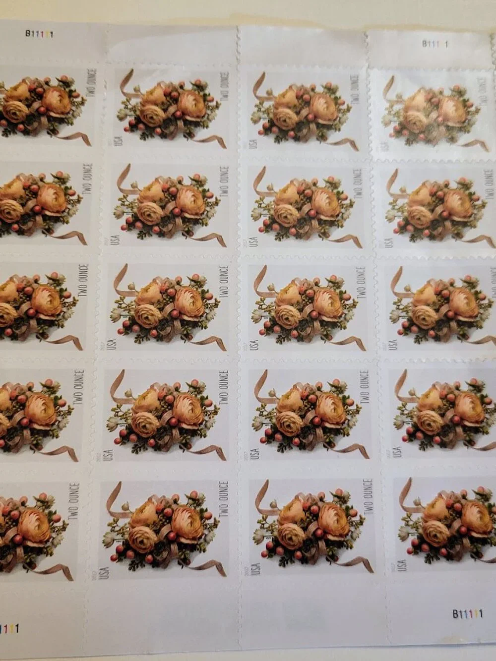 USPS Stamp Sheet 563000 2016 Celebration Corsage 2 oz Forever Stamps Scott 5200